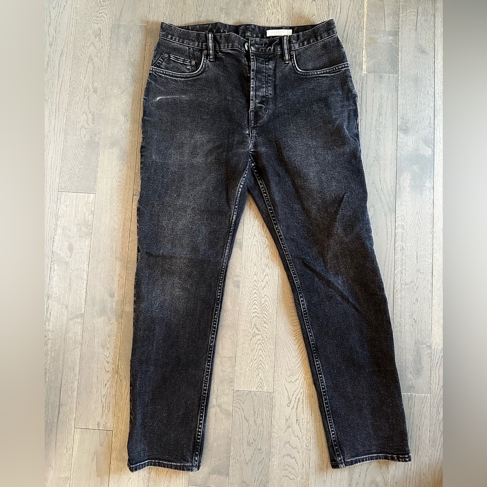 All Saints Charcoal Black Jeans